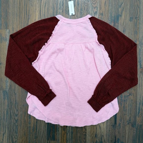 Pilcro Ruffled Raglan Thermal Top - Picture 5 of 7